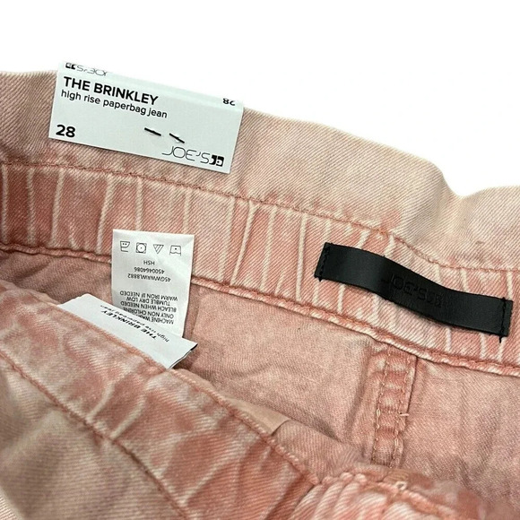Joe’s Jeans Pink Brinkley High Rise Paperbag Jeans 28 - Picture 4 of 4